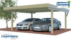 Quadro-Doppelcarport mit 4 Pfosten - Symboldarstellung