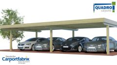 Quadro-Reihencarport mit wenig Pfosten - Symboldarstellung