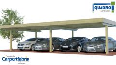 Quadro-Reihencarport mit wenig Pfosten - Symboldarstellung