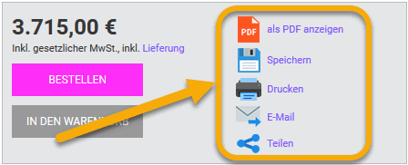 Angebot Carport speichern