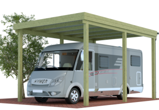 MULTI-Caravan-Einzelcarport mit extra starker Schneelast