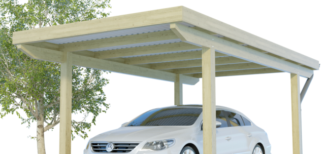 Infos und Preise QUADRO Flachdachcarports mit 4 Pfosten Infos und Preise QUADRO Flachdachcarports mit 4 Pfosten