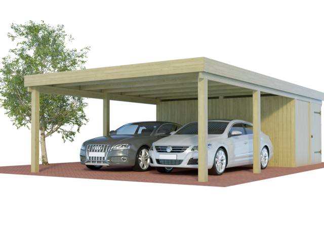 Konfigurator Doppelcarports mit Abstellraum