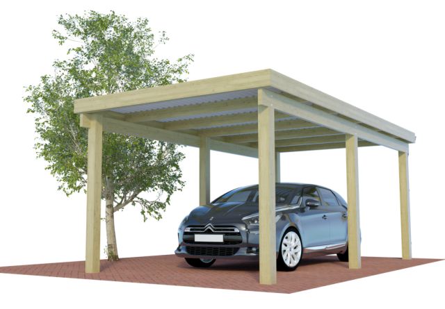 Konfigurator Einzelcarport aus Holz