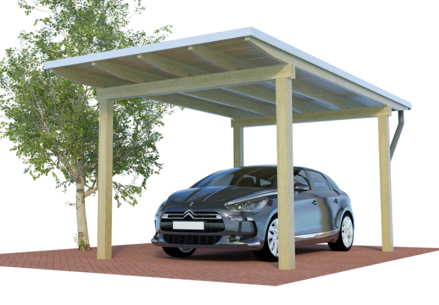 Konfigurator Quadro Design Einzel Flachdachcarports