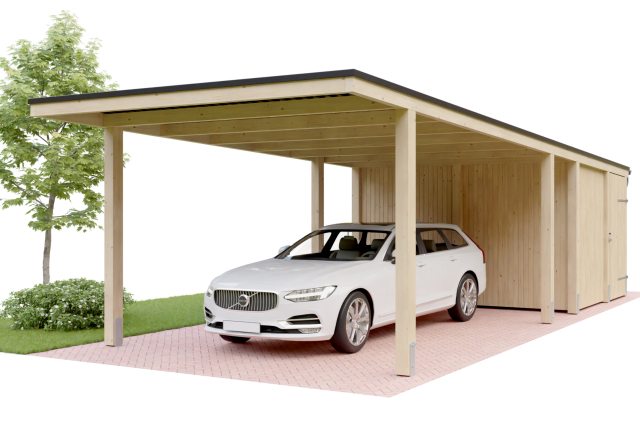 Konfigurator Starport® BSHEinzelcarport mit Abstellraum